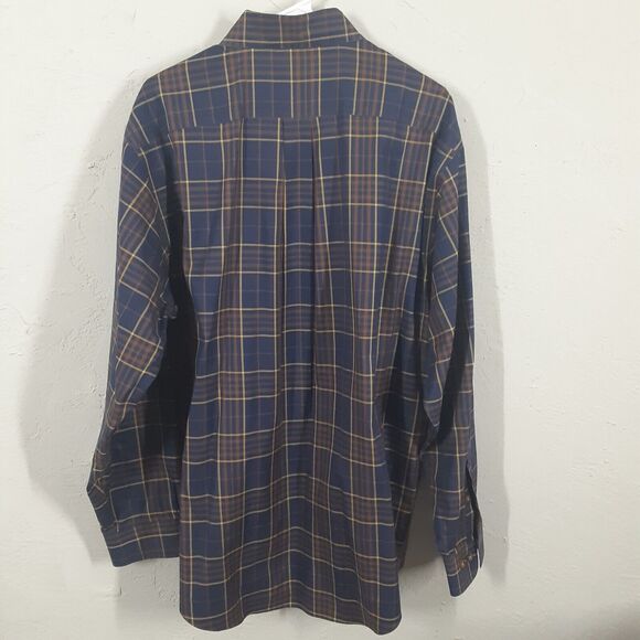 Brooks Brothers Adult Mens L Long Sleeve Button Up Shirt Non Iron Cotton - Picture 6 of 8